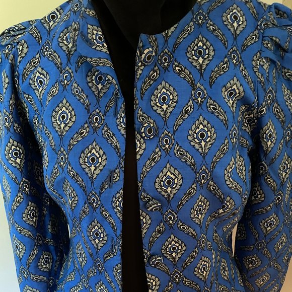 Custom made silk jacket, vintage from Japanese raw silk - Picture 3 of 8